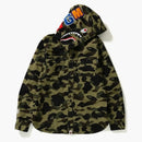 Bape 1st Camo Shark Hoodie Shirt Green Camo