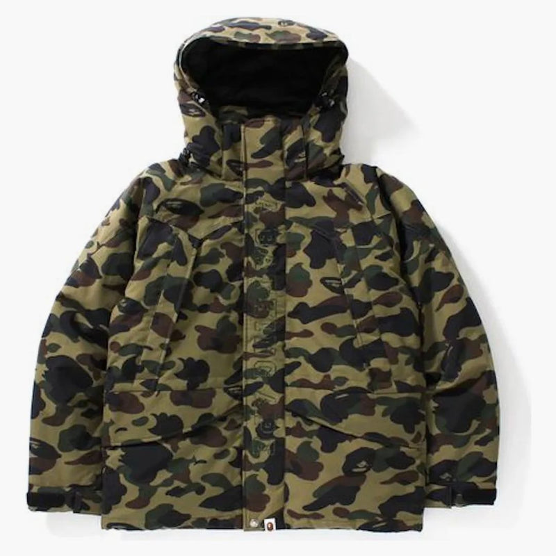 Bape 1st Camo Snow Board Down Jacket M Green