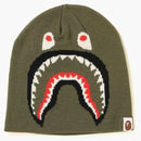 Bape 2nd Shark Knit Cap Olivedrab