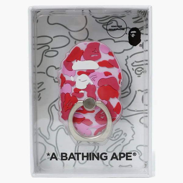 Bape Abc Ape Head Smartphone Ring Pink