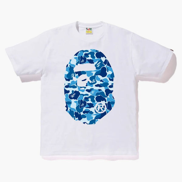 BAPE ABC Big Ape Head Té blanco/azul