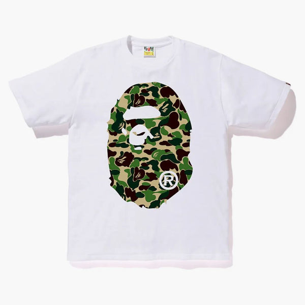 BAPE ABC Big Ape Head Tee White/Green