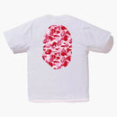 Bape Abc Big Ape Head Tee White/Pink