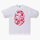 Bape Abc Big Ape Head Tee White/Pink