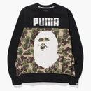 BAPE X PUMA ABC CAMO CREWNCK SKUNSHIRD VERDE/NEGRO