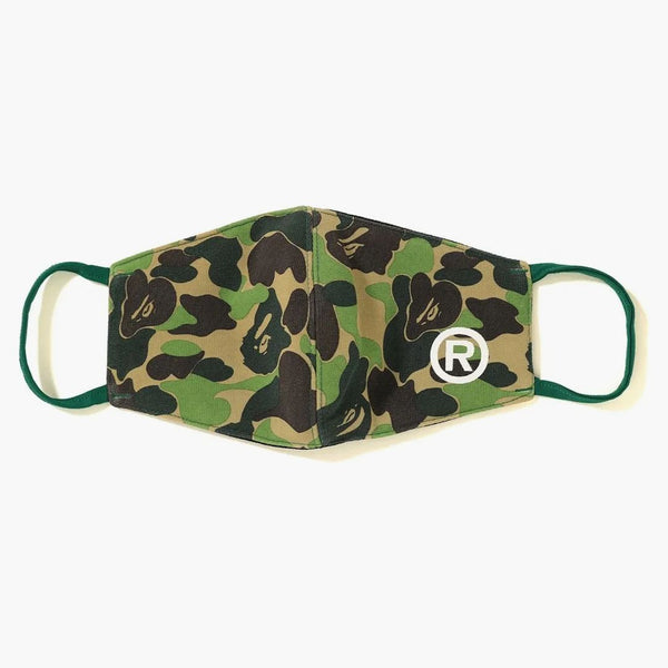 Bape ABC camo obličejová maska ​​zelená