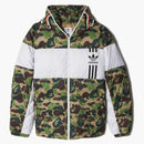 Bape X Adidas ABC Camo Firebird Shark Buffer Jacket Green