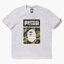 BAPE X PUMA ABC CAMO LOGO LOGO Čaj bílý