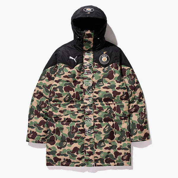 BAPE X PUMA ABC CAMO Långt ner buffertjacka grön