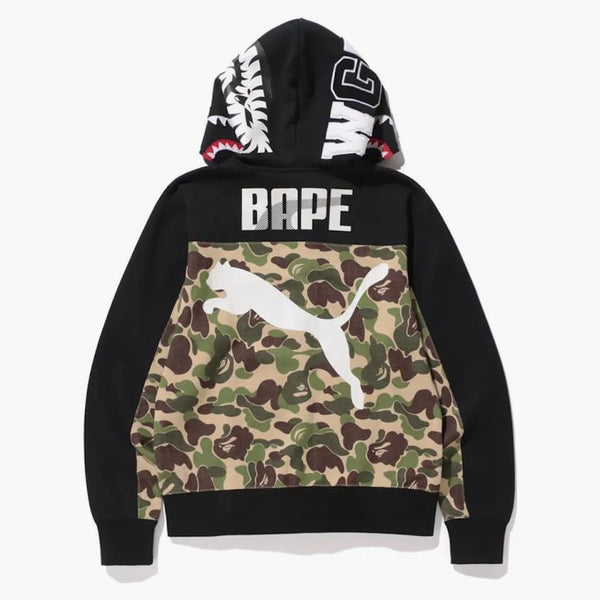 BAPE X PUMA ABC Camo Shark Hoodie Black/Green