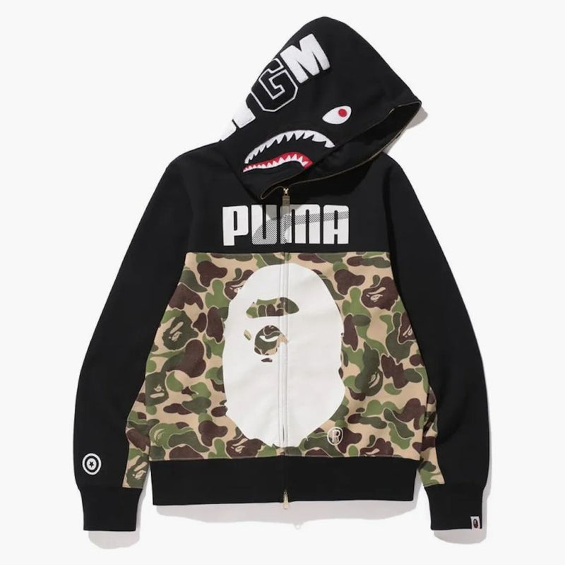 BAPE X Puma ABC Camo Shark Shark Hoodie Black/Green