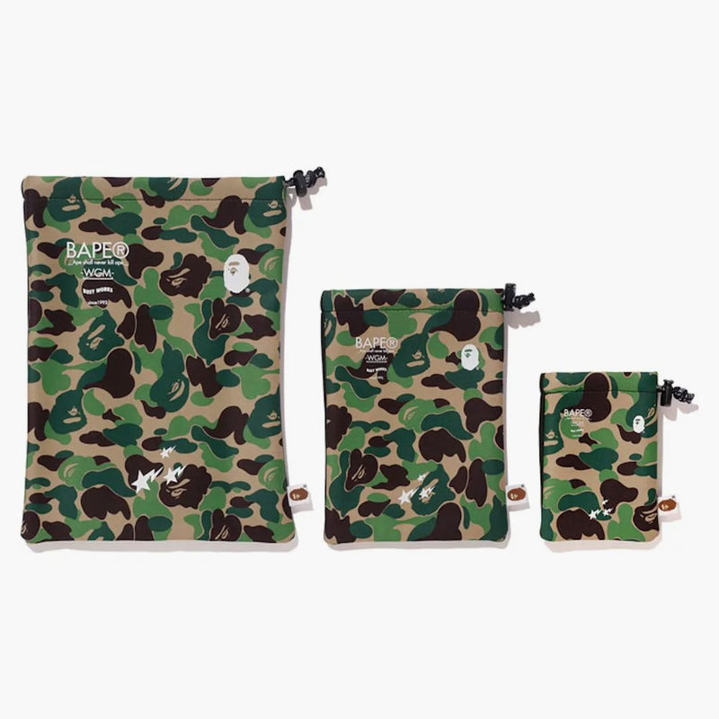Bape Abc Gadgets Pouch Set (ss18) Green