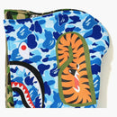 Bape ABC samostatný žralok plný zip mikina zelená/modrá