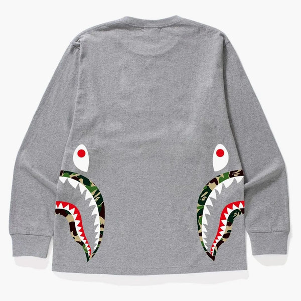 Bape Abc Side Shark L/S Tea Gray/Green