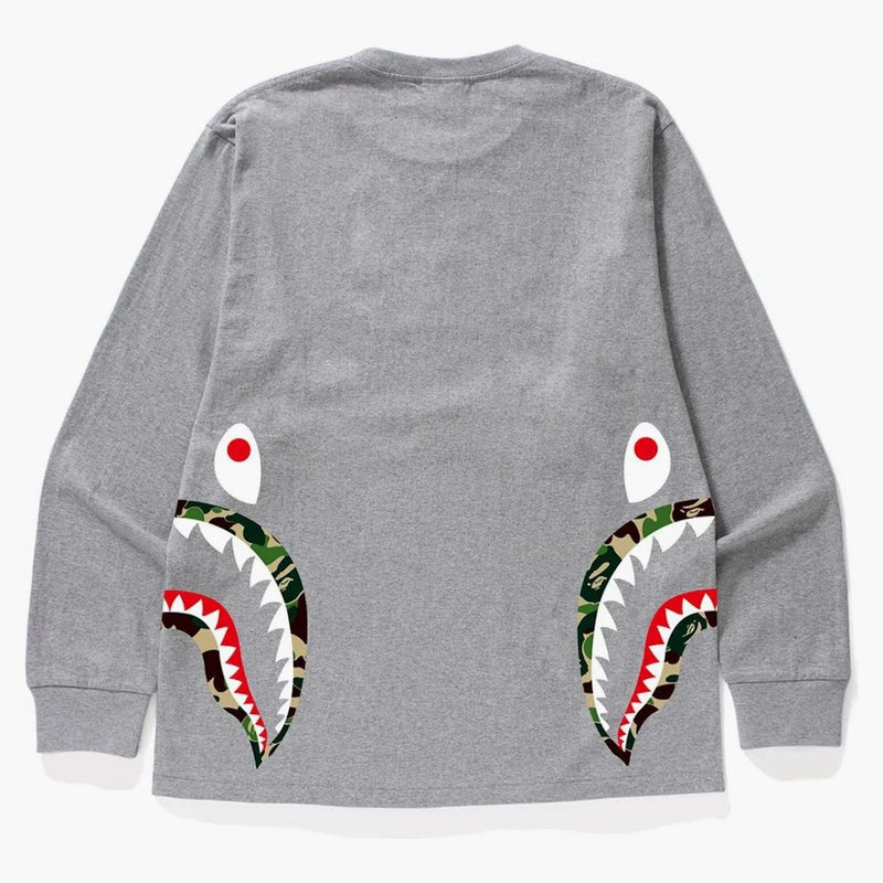 Bape Abc Side Shark L/S Tea Gray/Green