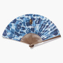 Bape Abc Japanese Folding Fan Blue