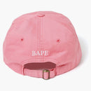 Bape Ape Head Embroidery Panel Cap Pink