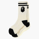 Bape Ape Head Socks White