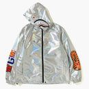 Bape Aurora Shark Hoodie Jacket Silver