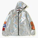 Bape Aurora Shark Hoodie Jacket Silver