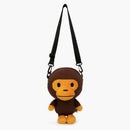 Bape Baby Milo Plush Cross Bag Brown