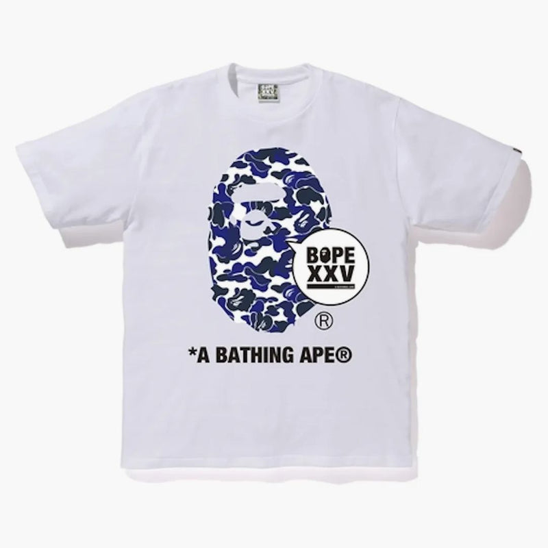 Bape bape.com xxv ape head tea white white