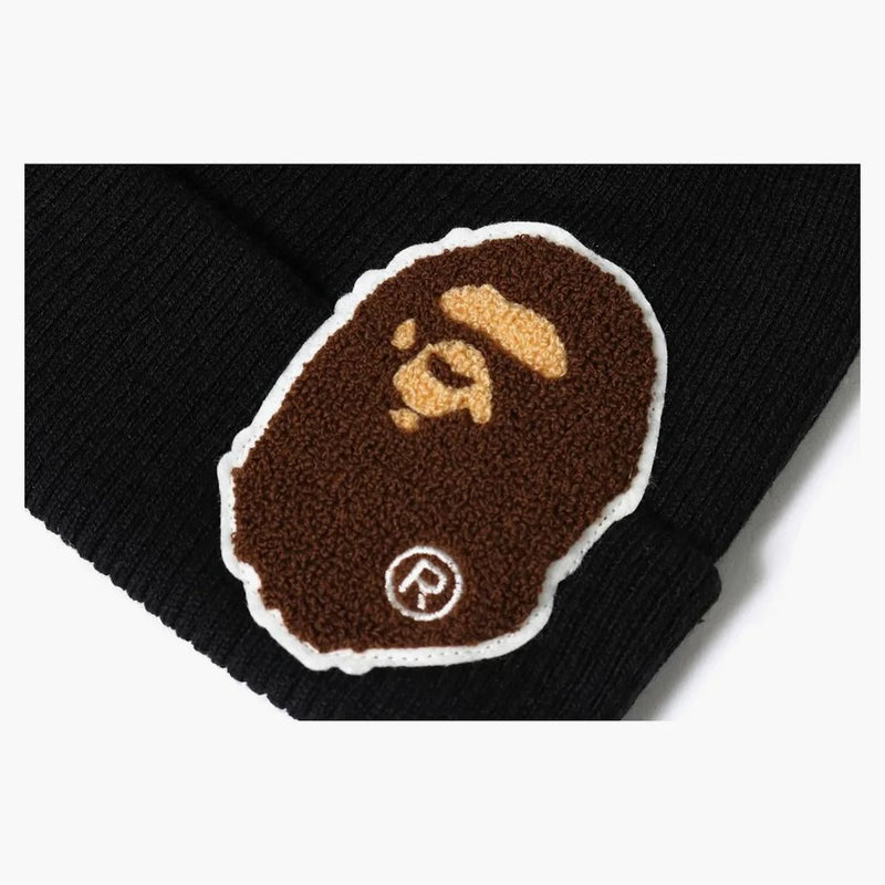 Bape Big Ape Head Knit Cap Negro