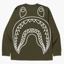 Bape Big Shark Vintage L/S Tea Olive DRAB