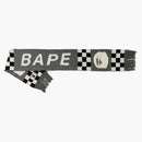 Bape Checker Knit Scarf Black