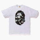 Bape City Camo Big Ape Head Tee White/Black