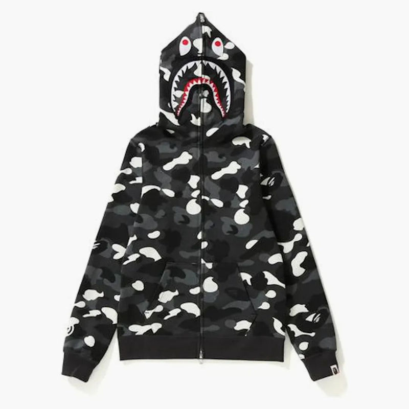 BAPE CITY CAMO THARK Full Zip Soodie Negro