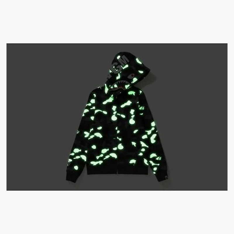 BAPE CITY CAMO THARK Full Zip Soodie Negro