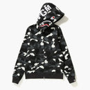 Bape City Camo Shark Full Zip Hoodie Black