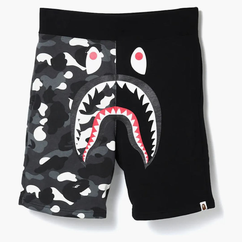 Bape City Camo Shark Shark Shorts Black