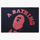 Bape College Heavy Weight Pullover Hoodie Navy