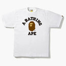 Bape College Tee White