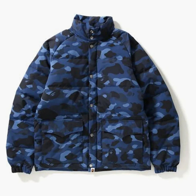 Bape Color Camo Classic Down Jacket Navy