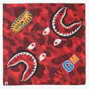 Bape Color Camo Shark Bandana Red