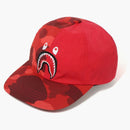 Bape Color Camo Shark Panel Cap Red