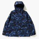 Bape Color Camo Snowboard Jacket Jacket Navy