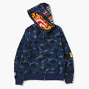 Bape Color Camo Tiger Full Zip Hoodie Blue