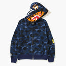 Bape Color Camo Tiger Full Zip Hoodie Blue