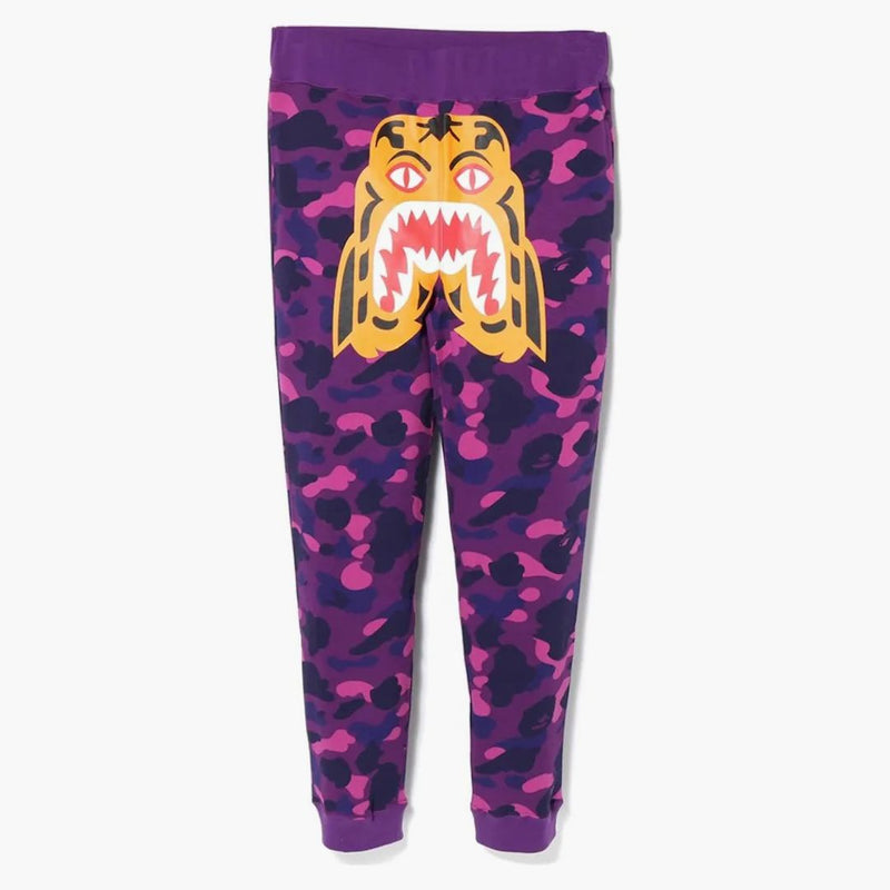 Bapere Color Camo Tiger Slim Shetové kalhoty fialové