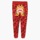 Bape Color Camo Tiger Slim Sweat Pants Red