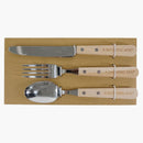 Bape X Fork Spoon & Knife Wooden Utensils Set Ivory
