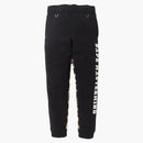 Bape X Mastermind Japan Half 1st Camo Skull Sweatpants Black/Yellow