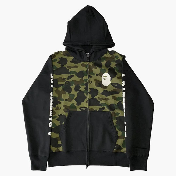 Bape Happy New Year 1st Camo Hoodie Black/green