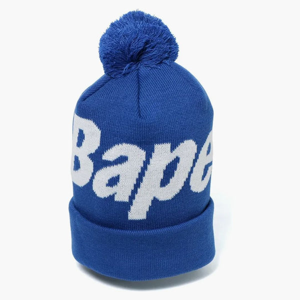 Bapeova pletená čepice modrá