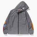 Bape Reflector Shark Hoodie Jacket Silver