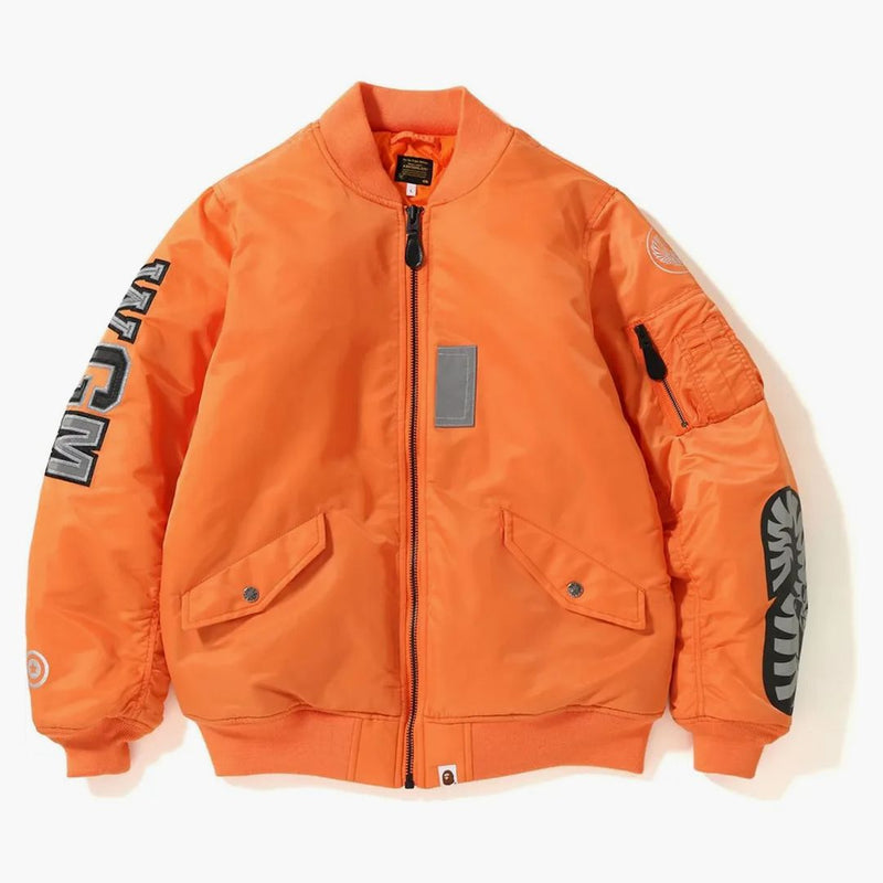 Bape Reflector Shark Ma-1 Orange